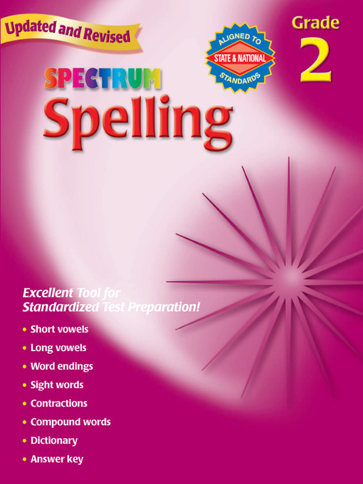 Title details for Spectrum Spelling, Grade 2 by School Specialty Publishing - Available